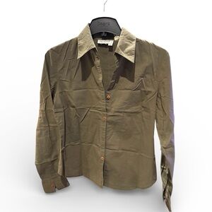 Holt Renfrew Olive Button Down Shirt for Women